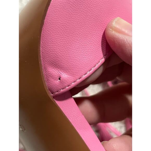 ASOS Design Nightly Pointed Toe Wrap Tie Stiletto Shoes Womens 7 Pink 109348654 - Picture 8 of 11